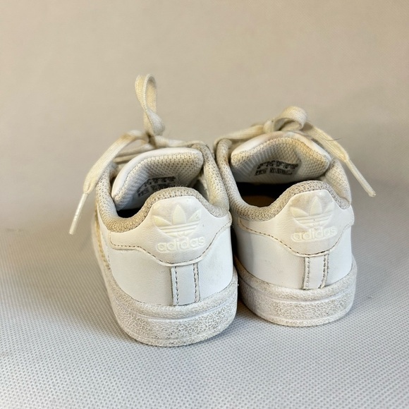 Adidas Superstar toddler sneakers shell toe size 6 white - Picture 6 of 6